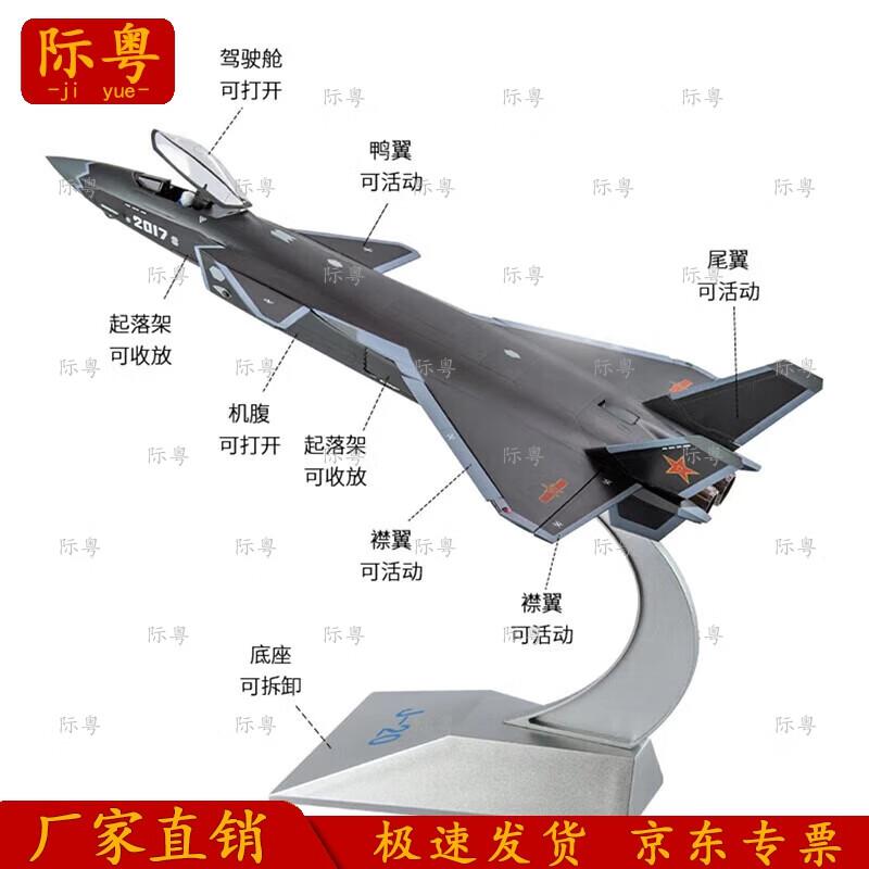 1:48 J-20 Stealth Fighter Alloy Model