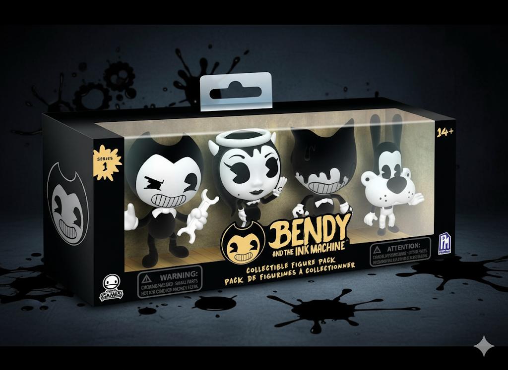 Figures Bendy and the Ink Machine 4 Pcs Set for Children