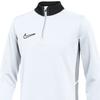 Nike Dri-Fit Academy 25 Drill Jr Oberteil, für Jungen weißes Sweatshirt