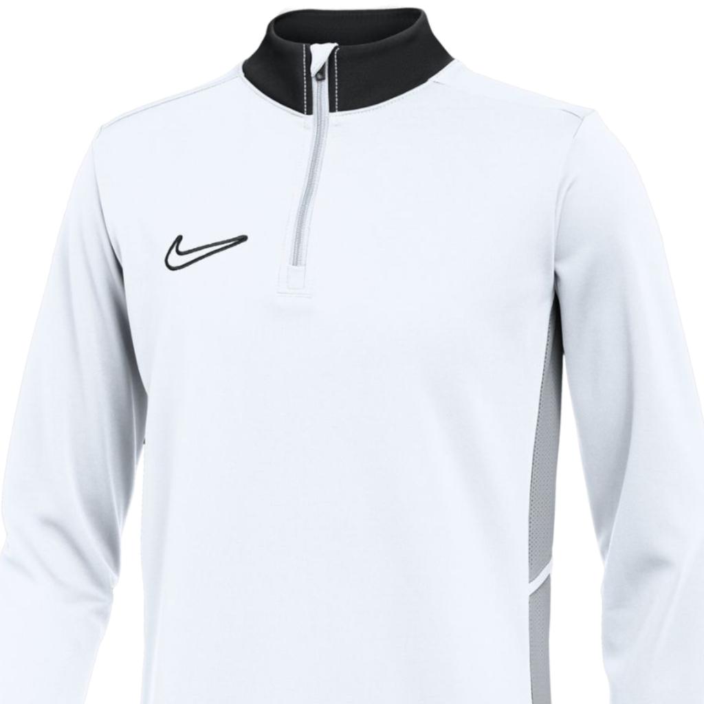 Nike Dri-Fit Academy 25 Drill Jr Oberteil, für Jungen weißes Sweatshirt