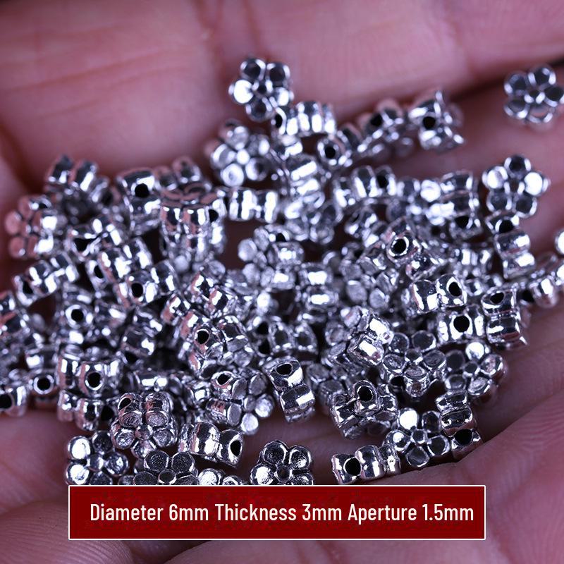 Θιβετιανό Ασήμι Χάντρες Λουλούδι: Αξεσουάρ για Κρεμαστά και Βραχιόλια DIY