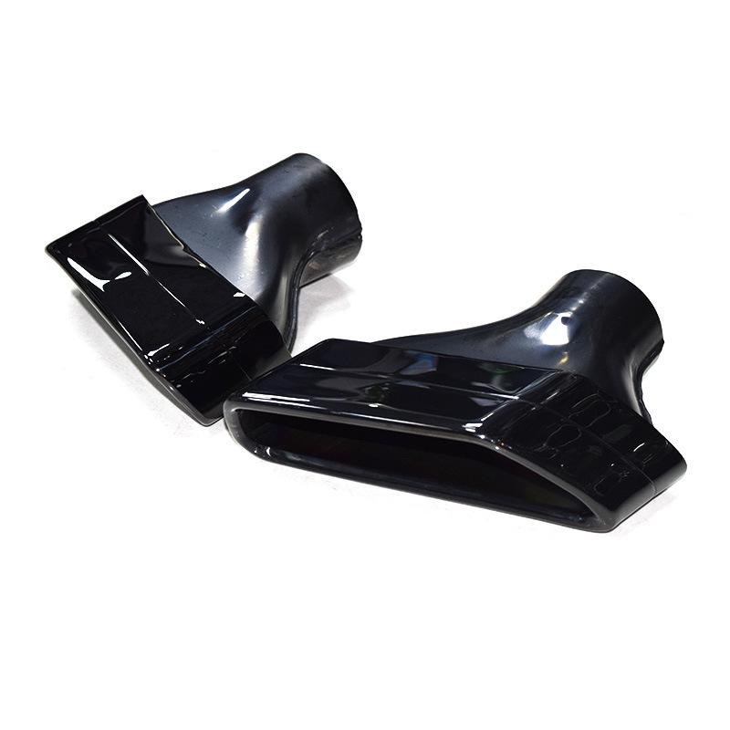 BMW 5 Series G30/G38 Quad Outlet Titanium Black Exhaust Tailpipe, MP Style, Large Square