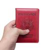 New US Passport Holder Leather Thin Passport Covers Golden Copper Corner Id Card Holder Plane Ticket Holder Travel Accessories