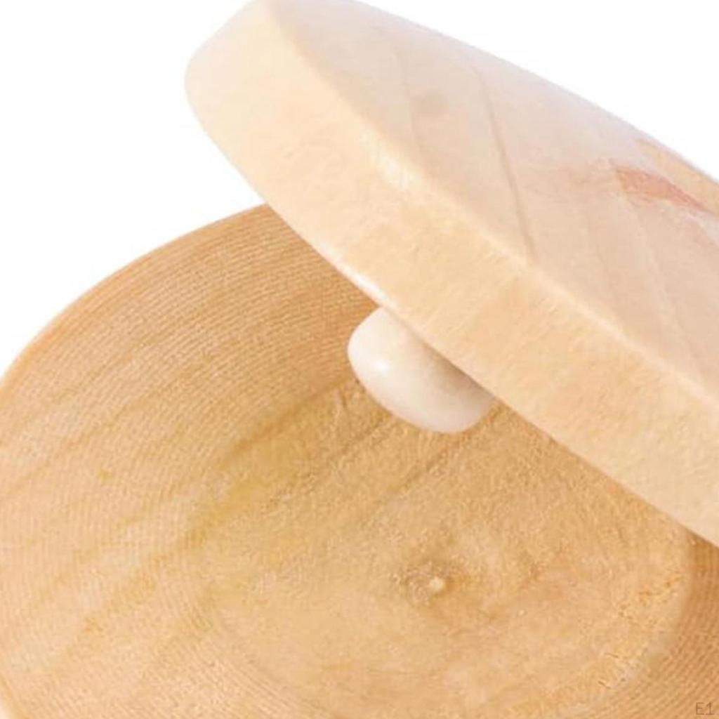 Finger-Kastagnetten-Baby-Rhythmus-Spielzeug, glatte Oberfläche, musikalisches Kastagnetten-Instrument, Perkussion für