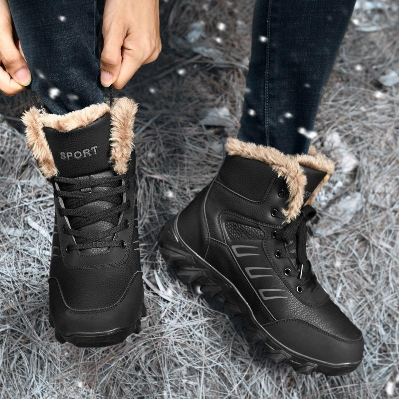 Boots for Men High Quality Durable Cold Resistance Cotton Shoes Keeping Warm Large Size 47 48 Non-slip Rain Snow Snow Boots