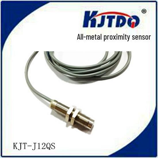 KJTDQ All-Metal M12 Proximity Sensor: Waterproof, Shockproof, Acid & Alkali Resistant, 24V Two-Wire Switch. KJT Series