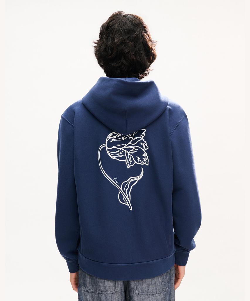 Kenzo Men'S Tulip Classic Zip-Up Hoodie_K263Amwu01Dbx