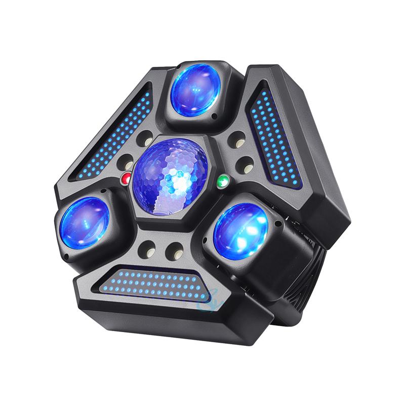 RGBW LED Stage Disco Rotating Light Colorful Beam Lights DJ Magic Ball Remote Sound Control Party Club Laser Show Lamp