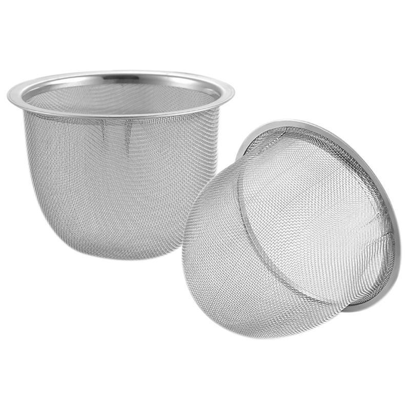 Buy 1pc Stainless Steel Drainer Mesh Tea Strainer Teapot Filter Silver