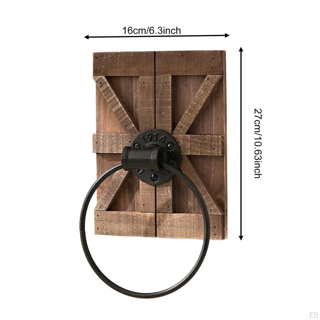 Towel Wall Mount Decorative Retro Accessories Bar Easy Installation for Kitchen Entrance