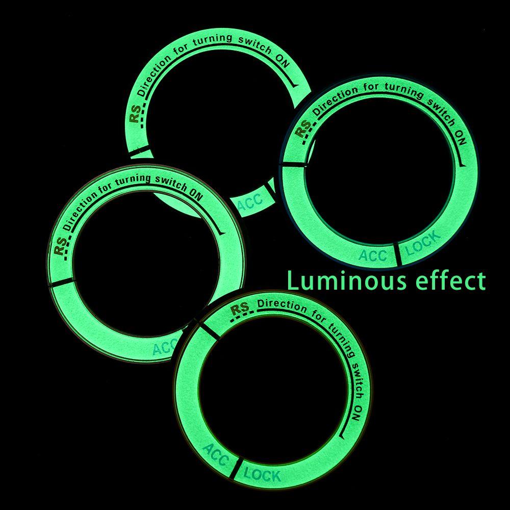 Fashion Alloy Decoration Stickers Car Ignition Switch Cover Luminous Auto For TOYOTA COROLLA LEVIN