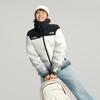 Li Ning Sportlicher Lifestyle Serie Schlicht Lässig Vielseitig Bequem Warm Kurzer Stehkragen Daunenjacke Unisex Oberbekleidung Off-White Schwarz AYMV433-4