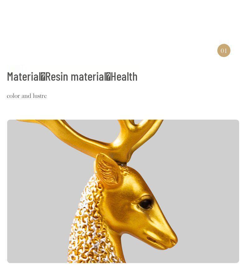 Creative Deer Ornament for Home Decor - Perfect for Living Room, Wine Cabinet, TV Stand, or Entryway Display