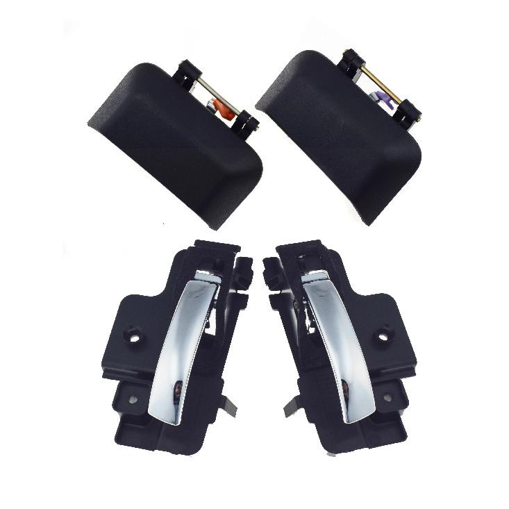 

4 Pcs Rear Lerft & Right Black Car Black Outside & Chrome ide Door Handle For Jeep Compass 2.0L 2.4L 2007 2008 2009 2010 MULTI