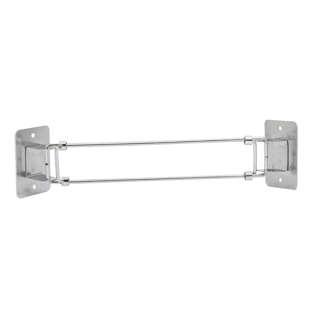 195‑345mm RV Shower Corner Storage Bar Stainless Steel Adjustable Bathroom Storage Rack Guard Rod for Trailer Yacht