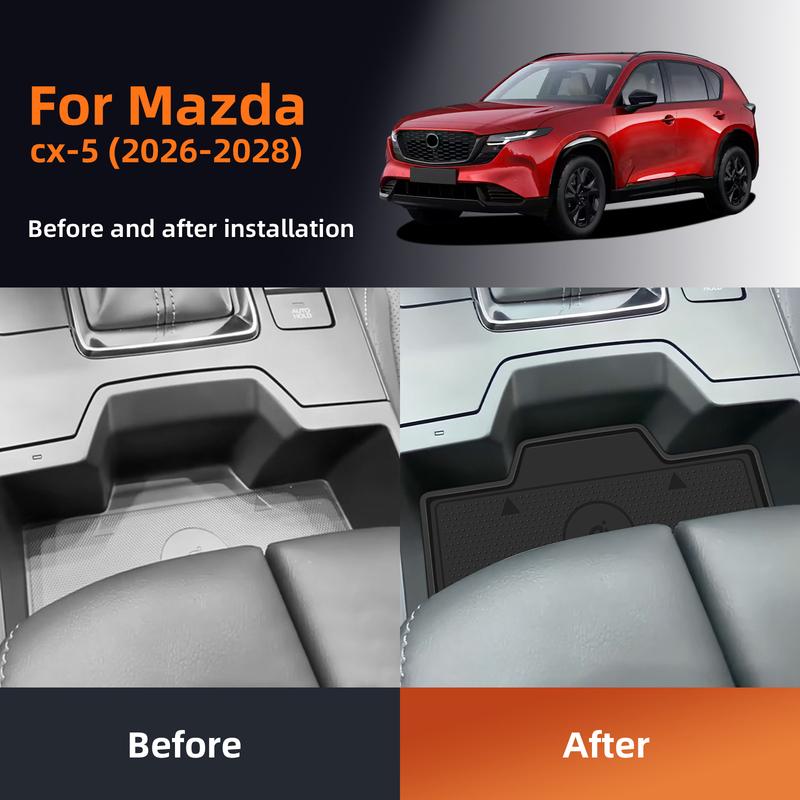 Silicone Anti-Slip Wireless Charging Pad For Mazda CX-5 2026 2027 2028 Anti-Scratch Car Interior Modification Accessories