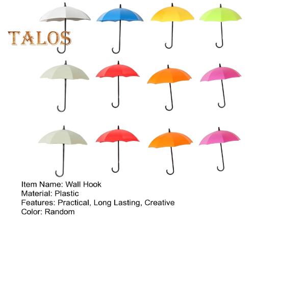 Umbrella Wall Hooks Purse Key Hangers Simple Installation Multi-Color Versatile 3D Adhesive Decorative Hanging Hooks