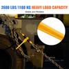 SucceBuy 2/4pcs Ratchet Chain Binders 1/4"-5/16" Load Binder with 2 Hooks Tie Downs Tow Chain for Flatbed Trailer Transport