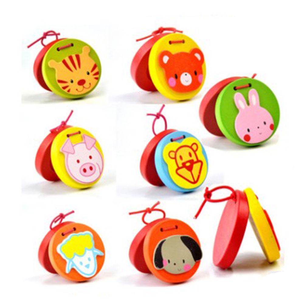 Animal Pattern Wooden Education Toy Percussion Instrument Clapper ...