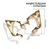 PuRui Popolare Colore Oro Fiore di Elfo Foglia Clip per Orecchio Carino Accessorio Gioiello Orecchini Piercing Fatati Gioielli per Matrimonio Ragazze Regali Nuovo