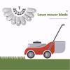 30PCS Grass Cutter Repair Accessories Stainless Steel Blades Spare Parts 0.7 MM for Husqvarna Automower/Gardena Lawnmower