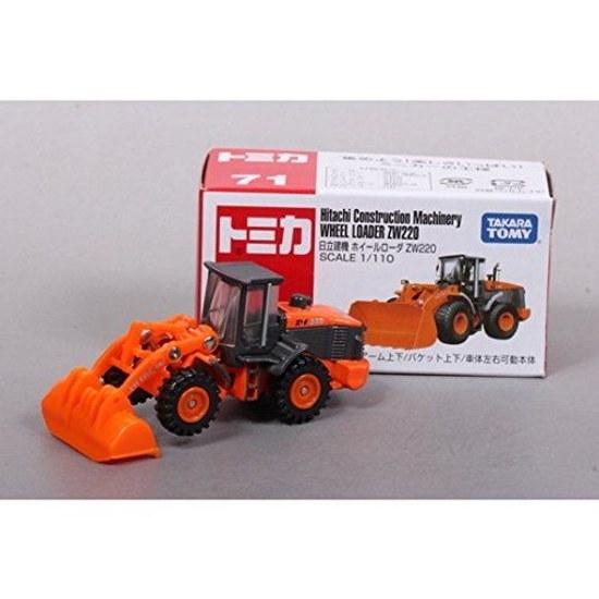 Takara Tomy Tomica No.071 Hitachi Construction Machinery Wheel Loader ZW220 (Box) Mini Car Toy Ages 3 Up