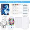 PU Ring Binder Budget Planner with Stickers - A6 Cash Envelope Notebook