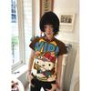 Y2K Neue Anime Mode Kurze Tops Sommer Niedliche T-Shirts Cartoon Bedruckt High Street Gothic Kurze Hottie T-Shirts