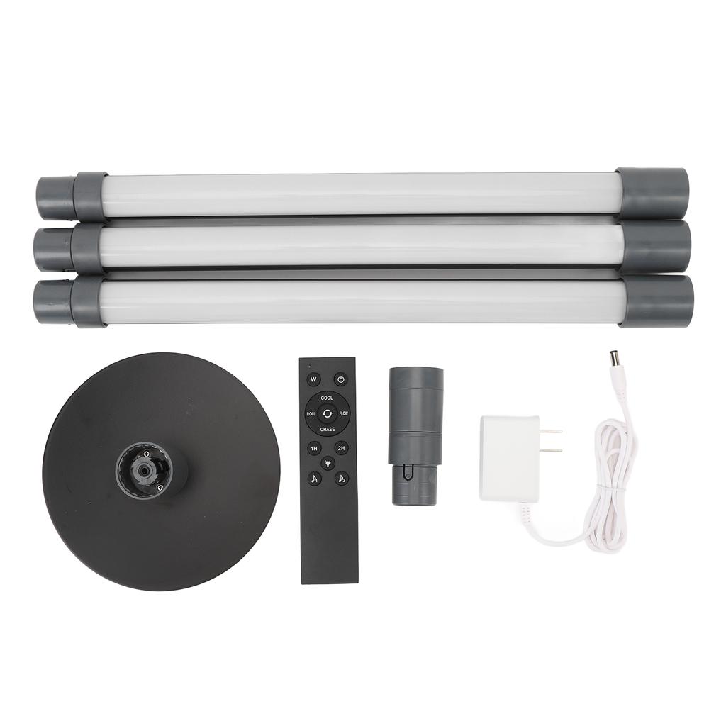 RGB LED Floor Lamp with Spot Lamp 360 Degree Rotating Remote APP Control 3 Removable Lamp Tube