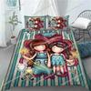 Set Copripiumino Santoro Gorjuss Matrimoniale Queen King Size Anime Bella Ragazza Set Biancheria da Letto Stampa 3D Santoro Gorjuss Copripiumino Ragazze