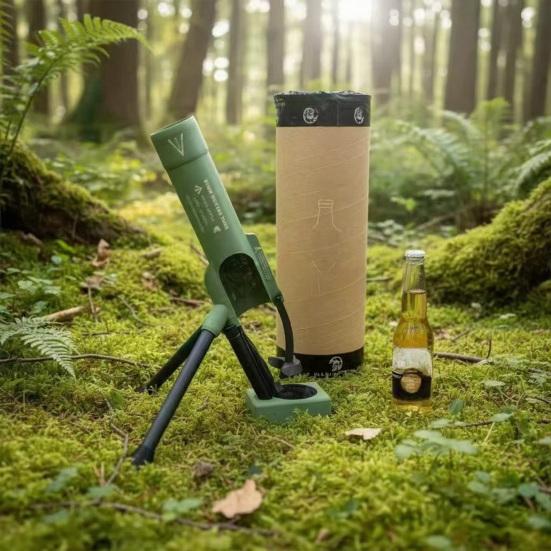 Otvárač na pivo Mortar Otvárač na pivové fľaše Odolný taktický vystreľovač viečok na pivo Otvárač na stlačenie Darček pre mužov Veteránov Vojenských nadšencov