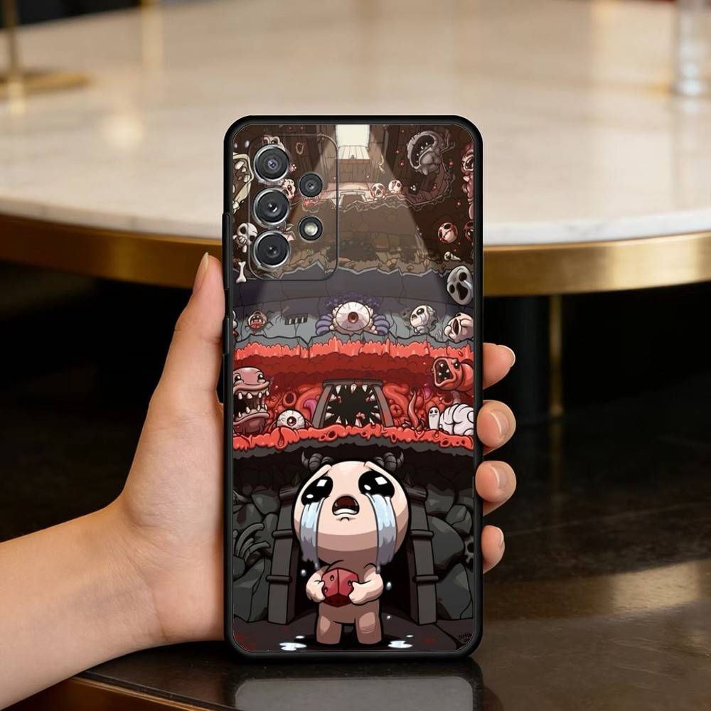 The B-Binding Of I-Isaac-AC Soft Silicone Black Cover Phone Case For Samsung Galaxy A73,A72,A71,A70,A53,A52,A51