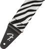 Fender Wild Zebra Print Strap, 2"