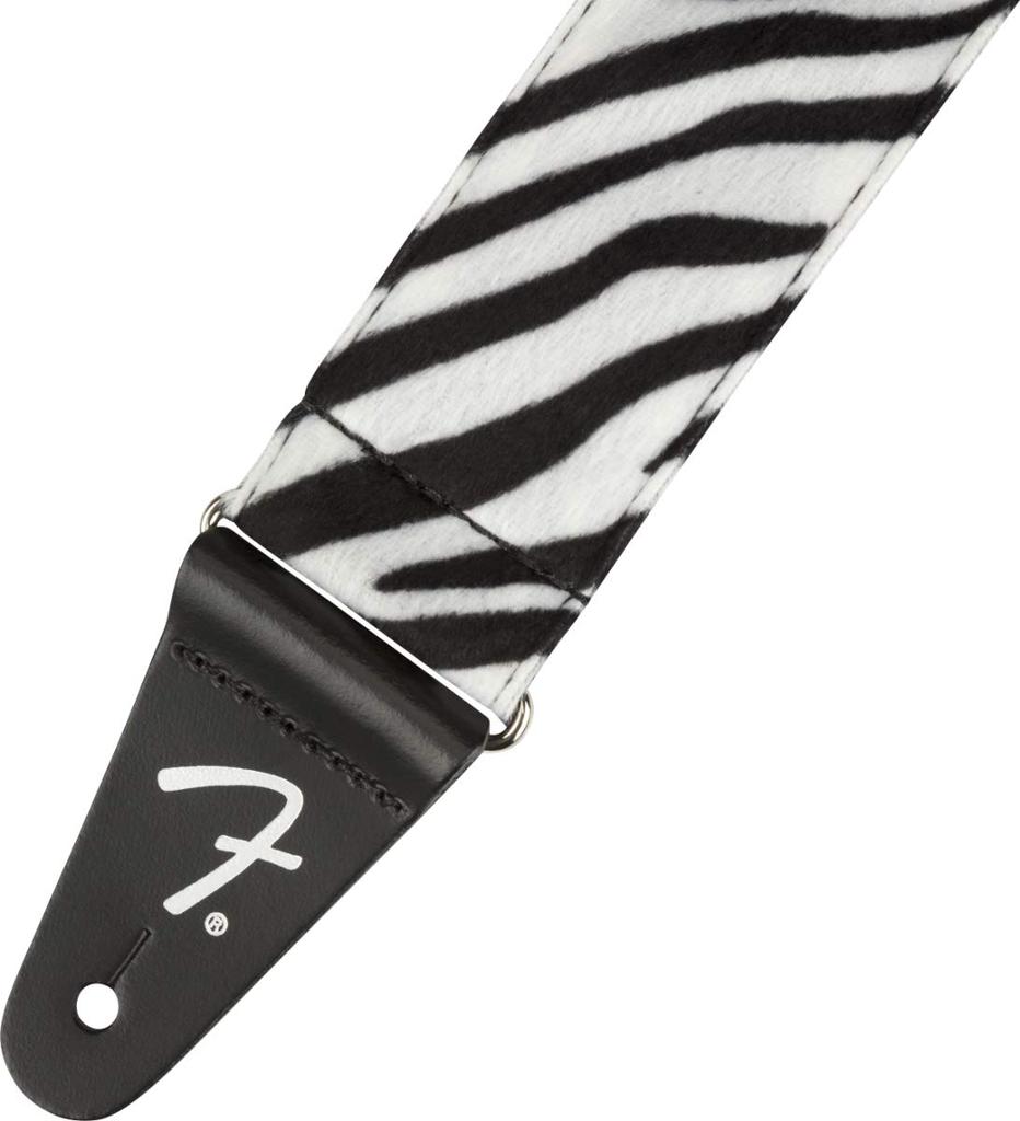 Fender Wild Zebra Print Strap, 2"