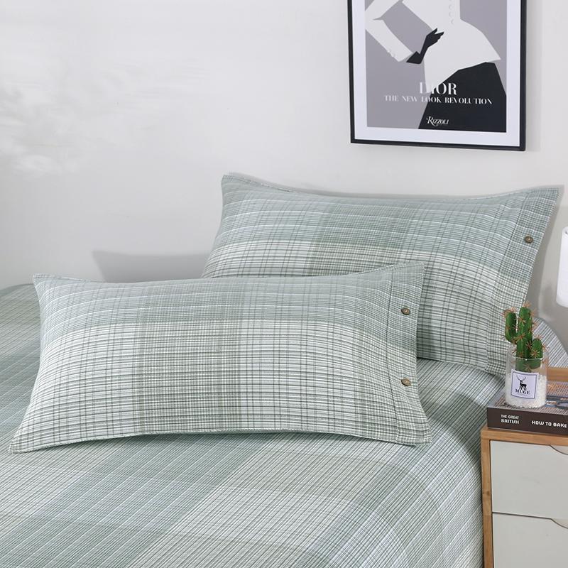 Pair of Thickened Pure Cotton Pillowcases, 48cm X 74cm - 2024 New Style