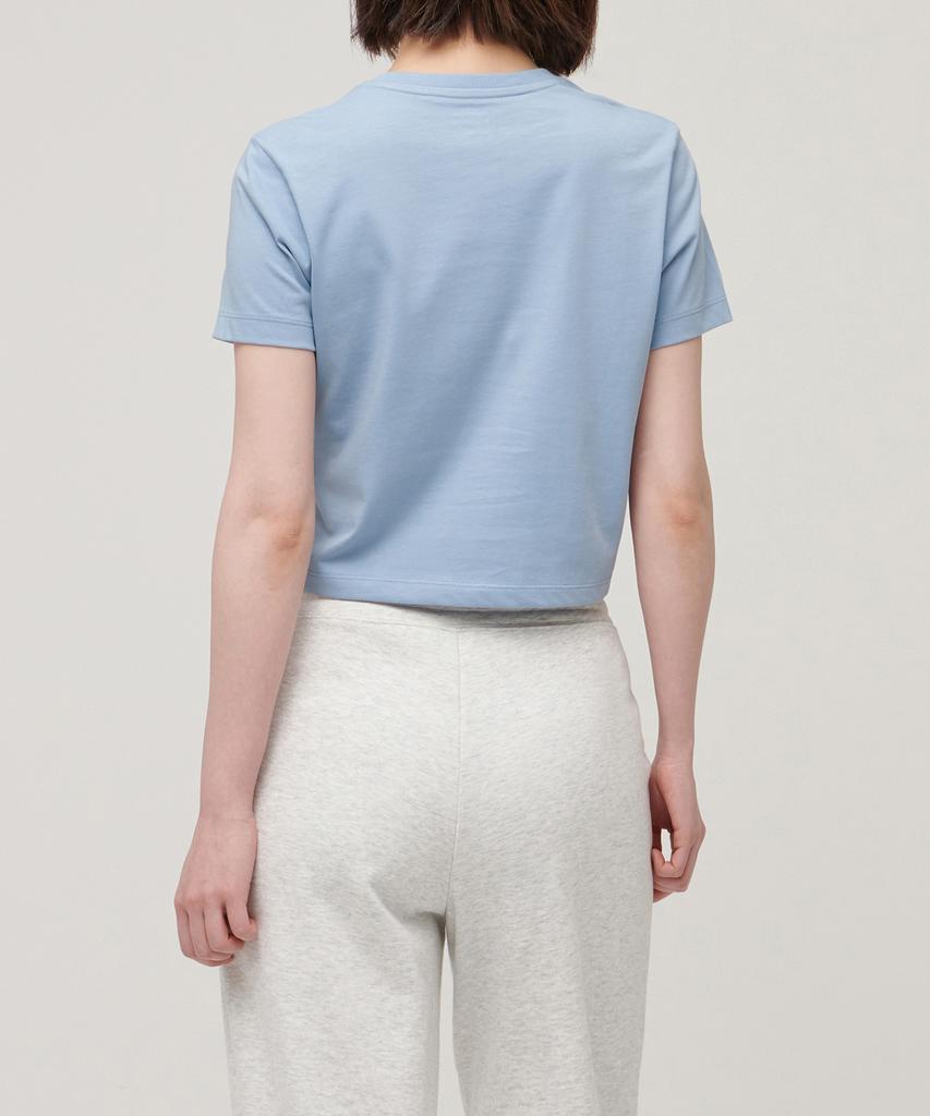 MUSINSA STANDARD WOMAN [Cooltandard] Women'S Crew Neck Crop T-Shirt [Sky Blue]