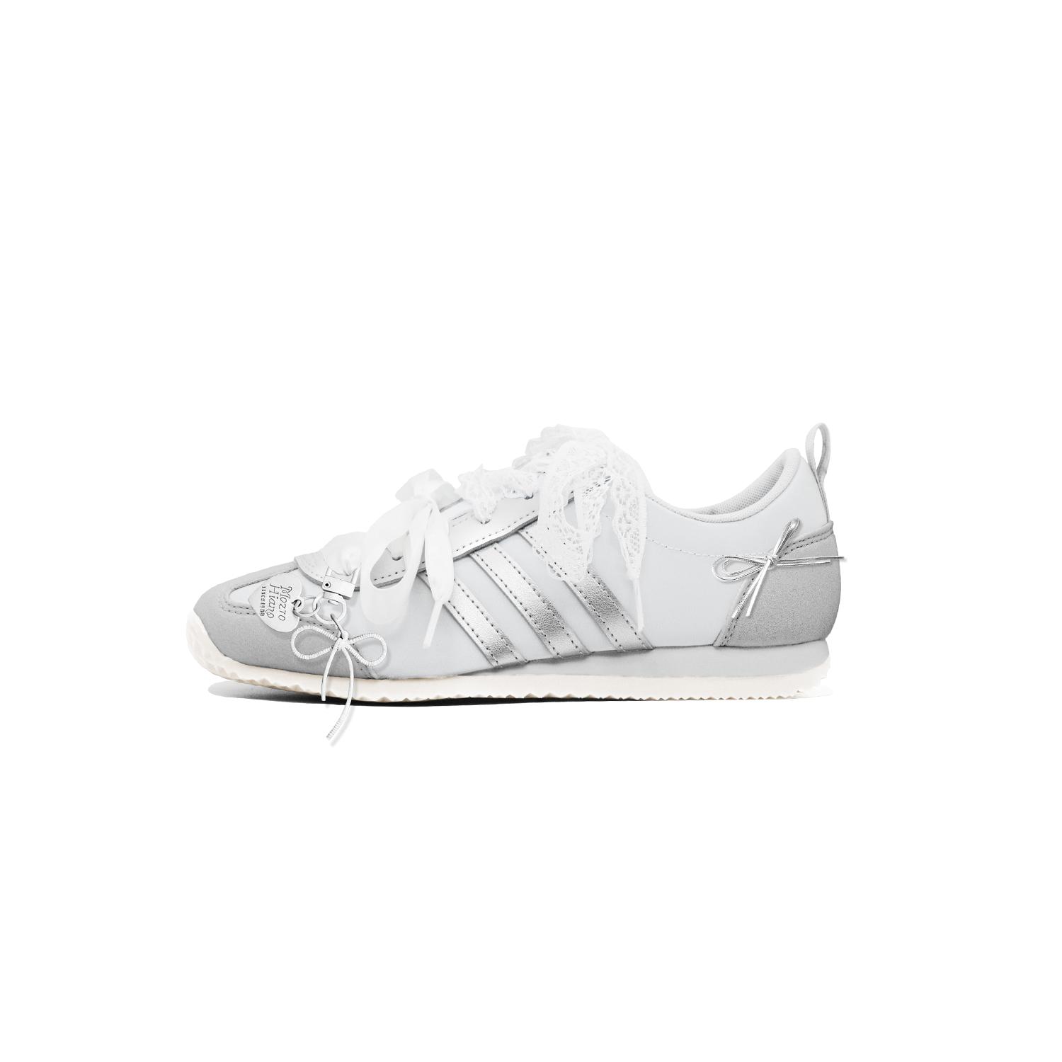 

Adidas VS JOG 2.0 Moonlight Ballet Low top German Army Trainers Unisex Silver White KH7660(Team140-) 36