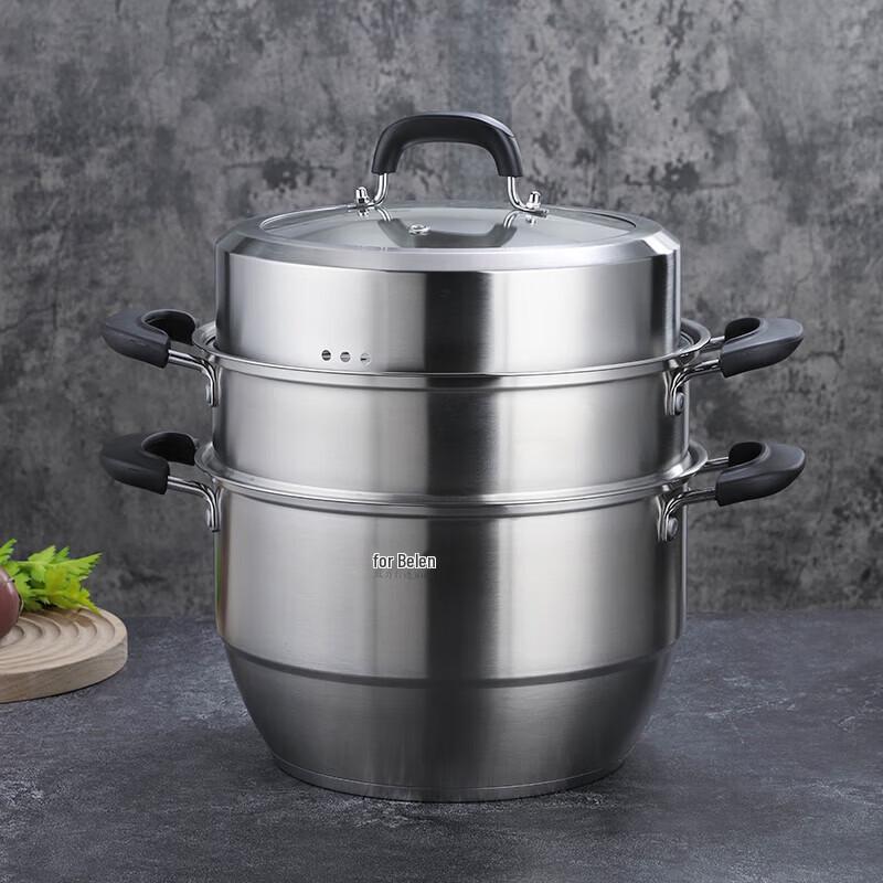 Berghaus 3-Tier 304 Stainless Steel Steamer Pot