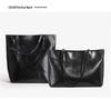 Genuine Leather Large Capacity Women's Tote - Fashion Oil Wax Cowhide Handbag & Shoulder Bag