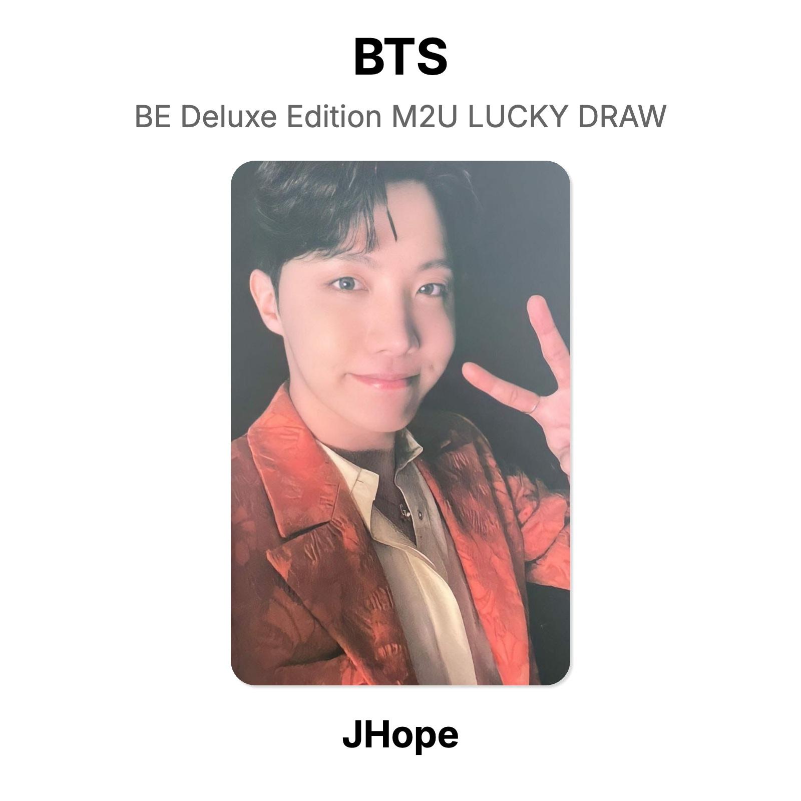 BTS BE Deluxe Edition M2U LUCKY DRAW Official Photocard J-Hope