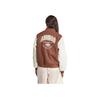 Adidas Originals Vrct Graphic Jacket Letter Logo Towel Embroidery Color Block Loose Sports Jacket Women Jacket Brown IS5742