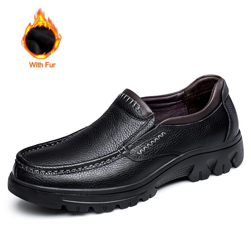Fashion 2025 Fashion Trend Leather Mens Loafers Handmade Business Shoes Male Treking Footwear Vintage Leisure Walk Casual Mens Shoes