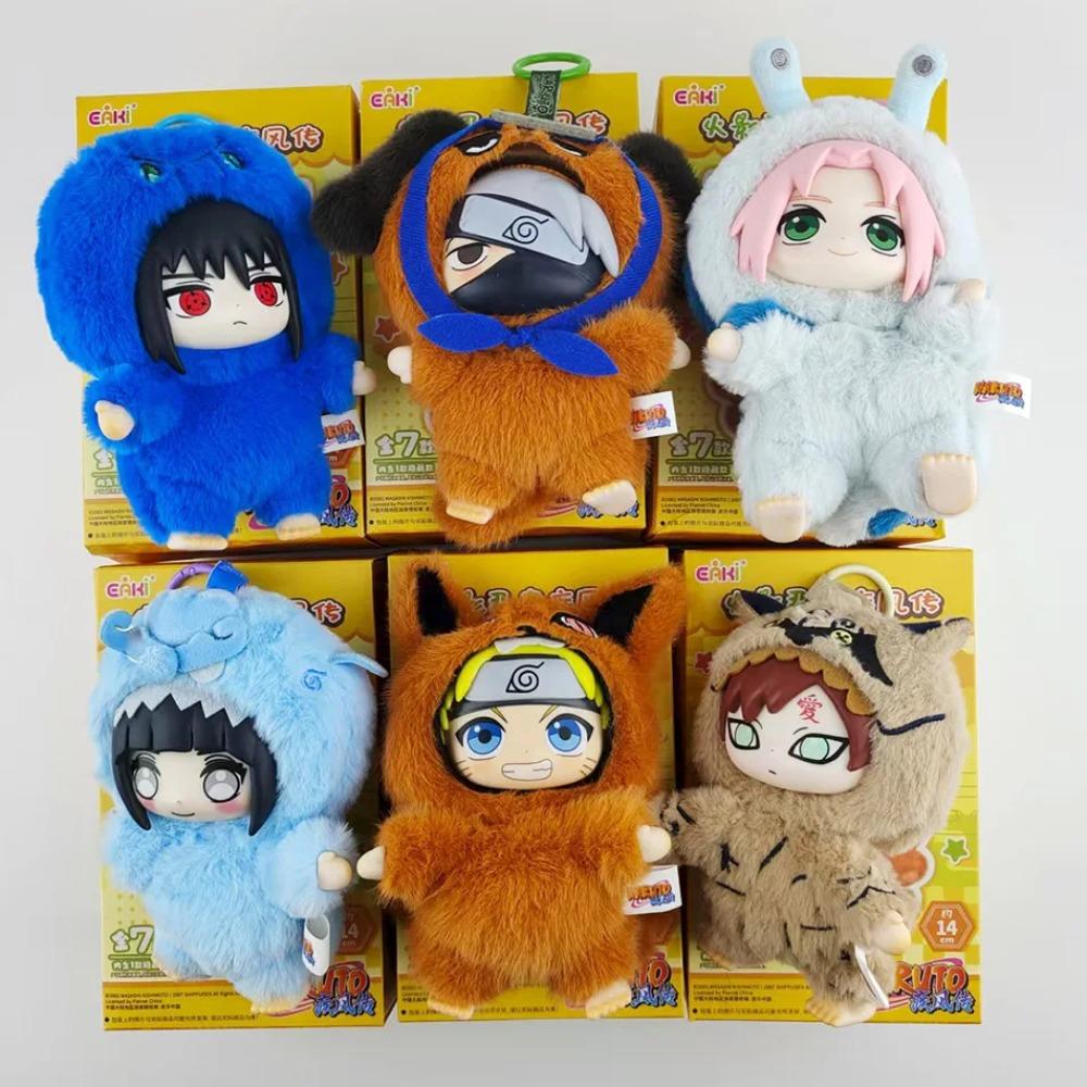 Auf Lager miniso Naruto Itachi Sasuke Kakashi Gaara Serie Blind Box Trendige Spielzeugfigur Plüschanhänger Sammlung Weihnachtsgeschenk
