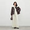 Autumn Water Yiren Women's Short Down Jacket with Fur Collar