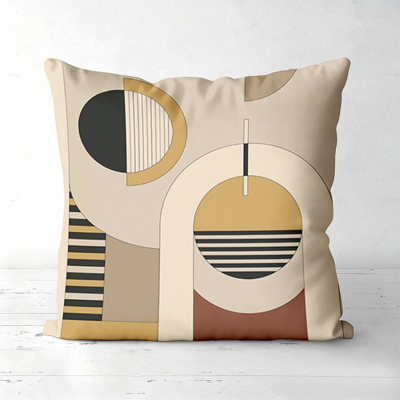 Modern Geometric Patterned Throw Pillow Set Decor Polyester Pillowcase, Sofa Decorative Cushion Cov Headboard Pillow