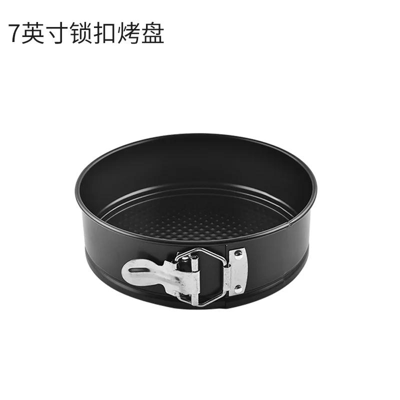 

Форма для выпечки торта 4/7/9 дюймов, круглая форма для выпечки торта, антипригарное покрытие, герметичный съемный противень для чизкейка, кухонный инструмент для торта