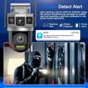 LS VISION 12MP 6K Three Screens 4G IP Camera Wireless Outdoor WiFi Dual Lens HD PTZ Control PIR Human Detection Night Vision Security CCTV