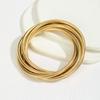 A Personalized Simple and Cool Style Multi-Layered Winding Line Spring Bracelet