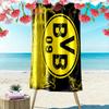 Borussia Dortmund Print Beach Towel, Large Soft Quick Dry Towel for Beach Camping Swimming