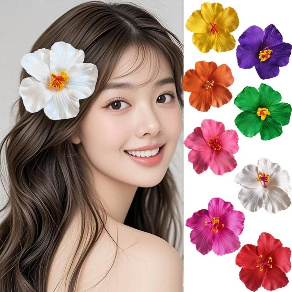 Egg Flower Hawaiian Flower Hair Clips Romantic Duckbill Hair Clip New Bangs Clip Beach Party